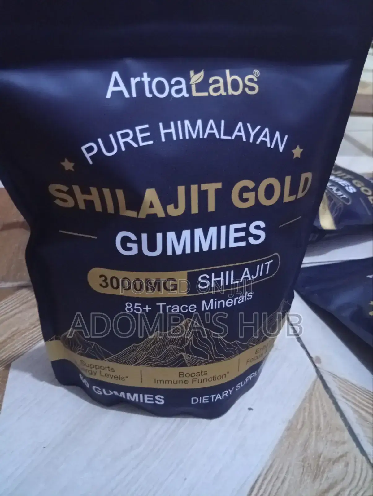 Himalayan Shilajit Gold Gummies 3,000mg for Strength and Vitality