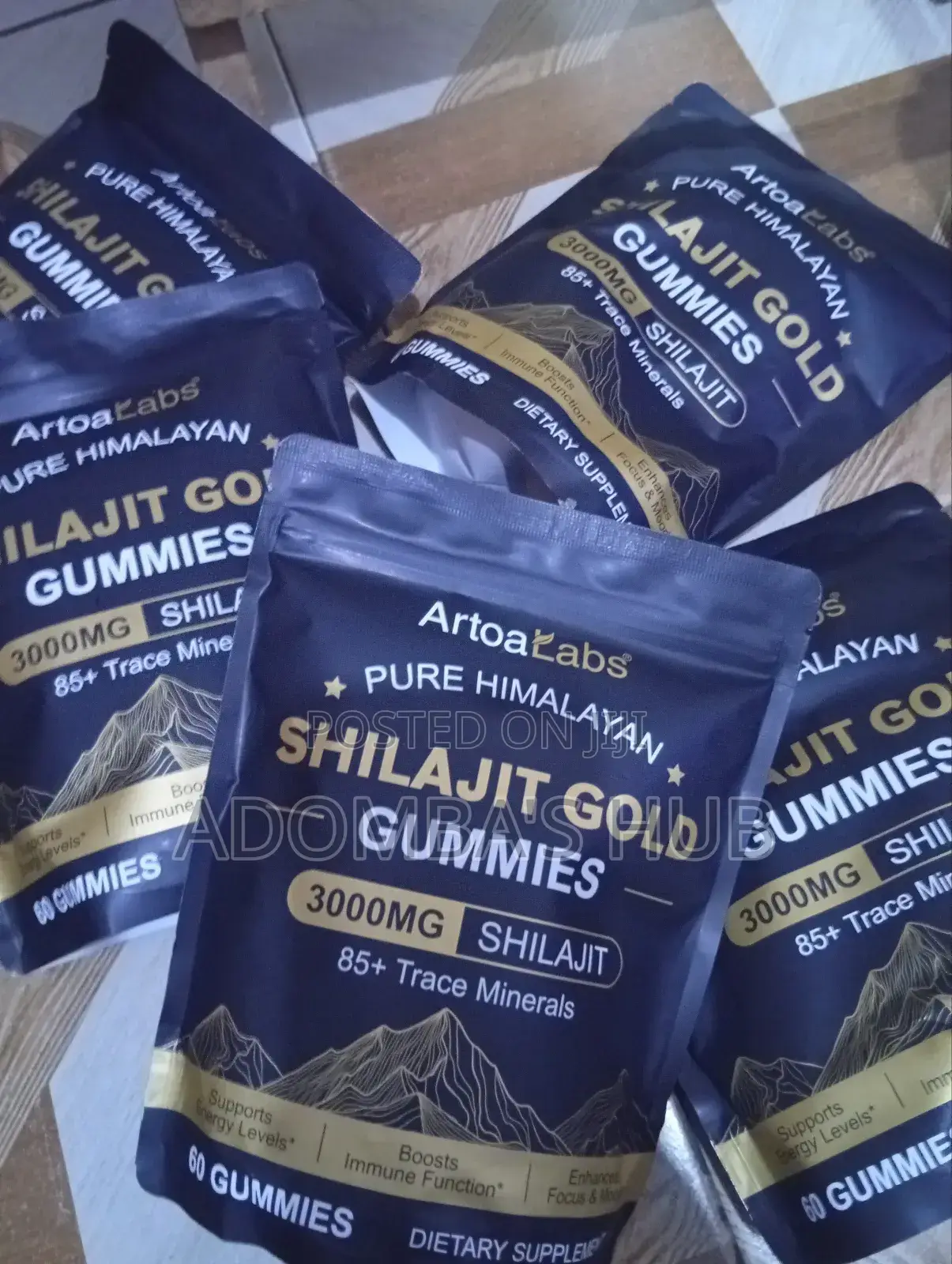 Himalayan Shilajit Gold Gummies 3,000mg for Strength and Vitality