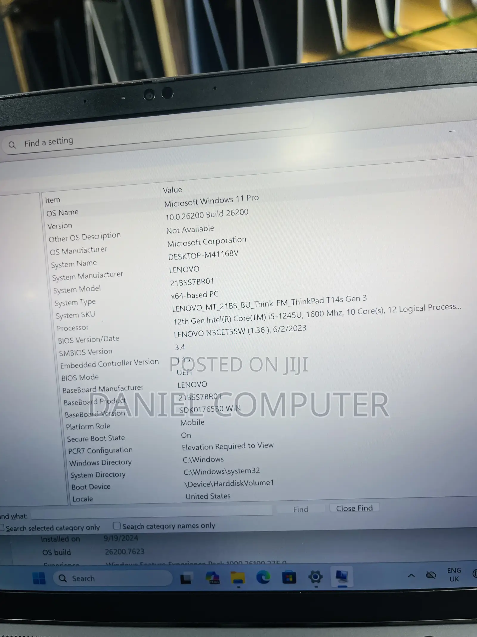 Laptop Lenovo ThinkPad T14s G4 16GB Intel Core i5 SSD 256GB