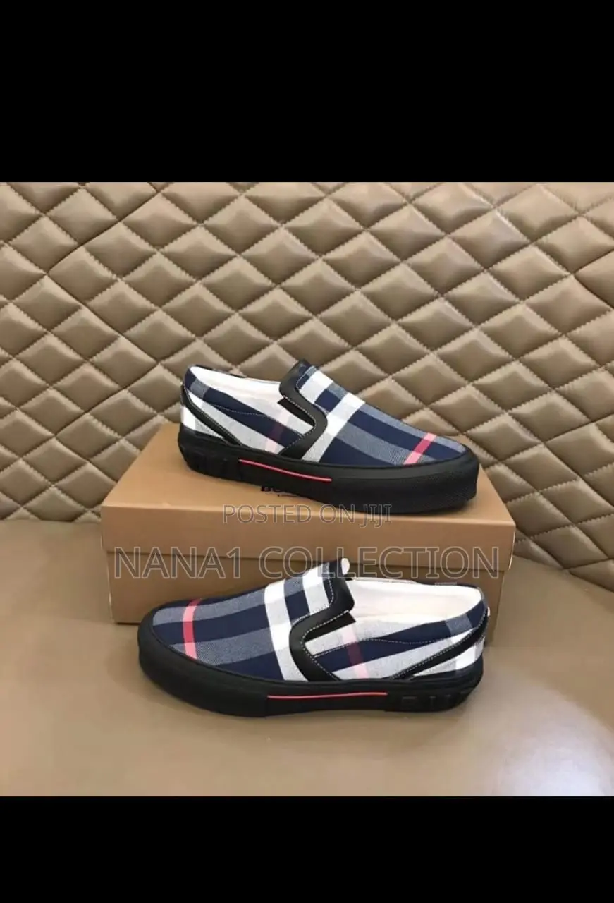 Men’S Burberry Vintage Check Slip—On Shoes