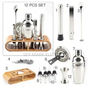 12pcs Cocktail Shaker Set