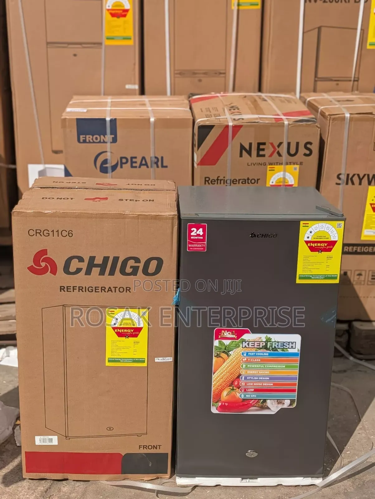 Chigo Table Top Single Door Fridge