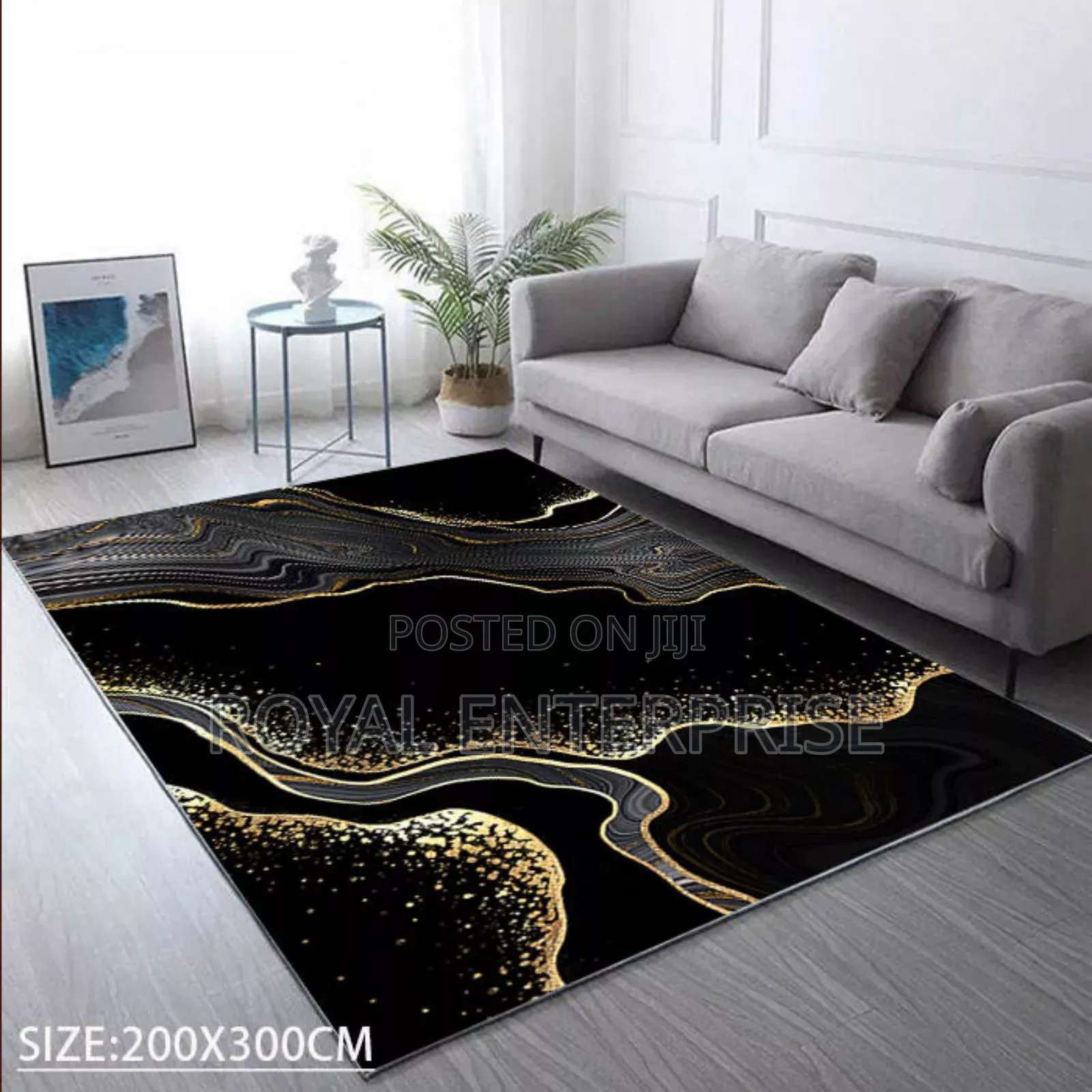 Luxurious 3d Crystal Velvet Carpet ( 200/300cm )