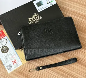 Black Hermès Clutch Bag for Men.