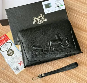 Black Hermès Clutch Bag for Men.