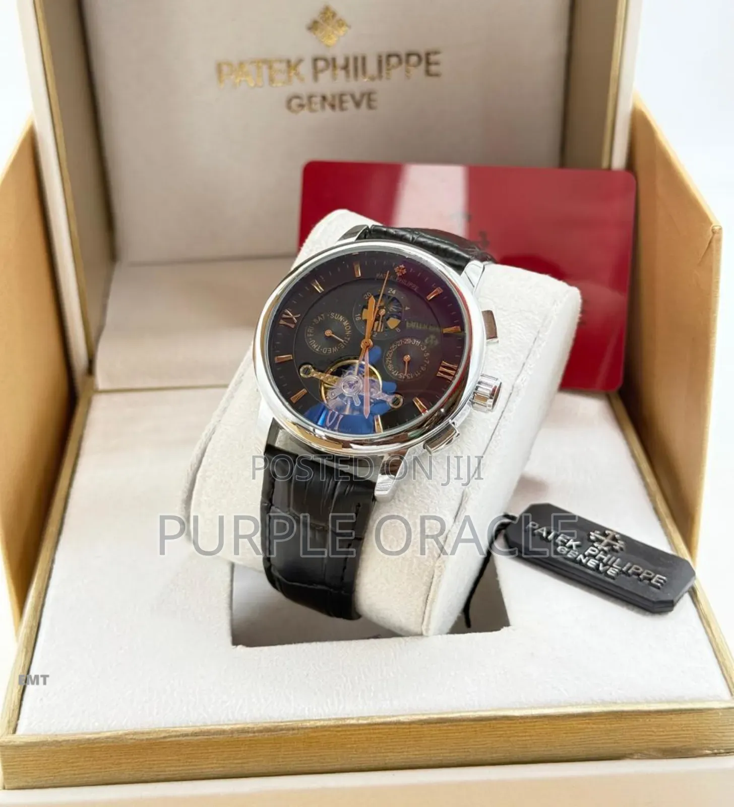 Patek Philippe Quality Leather Strap Watch