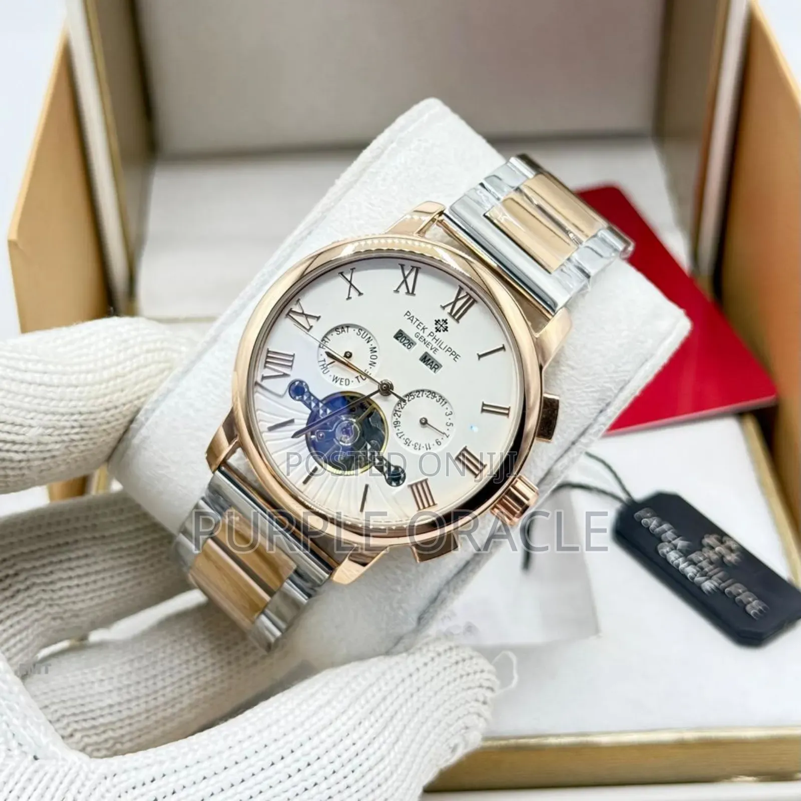 Rose Gold Patek Philippe  Mechanical Watch