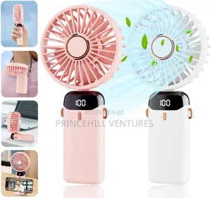 Portable Mini Fan With Led Display