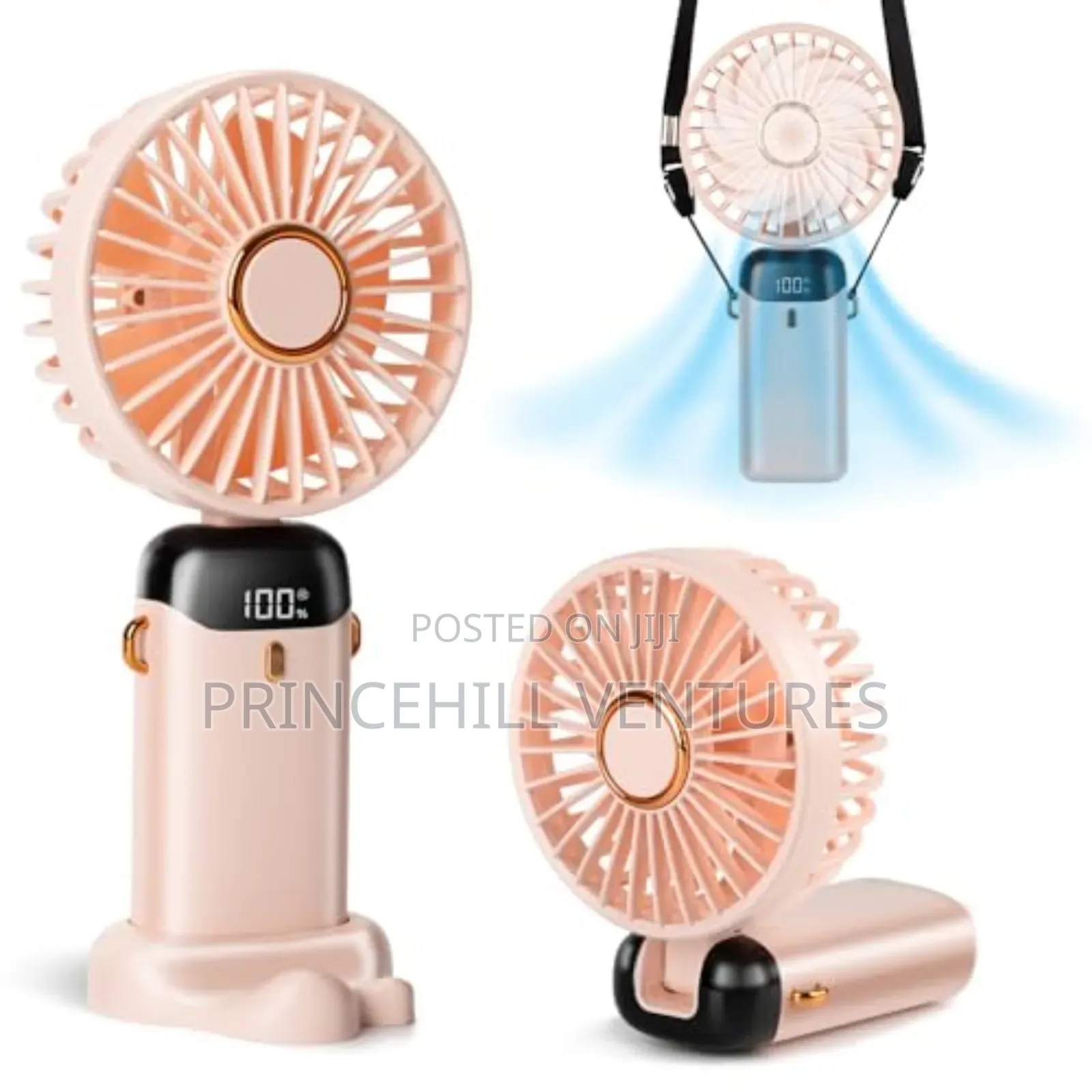 Portable Mini Fan With Led Display