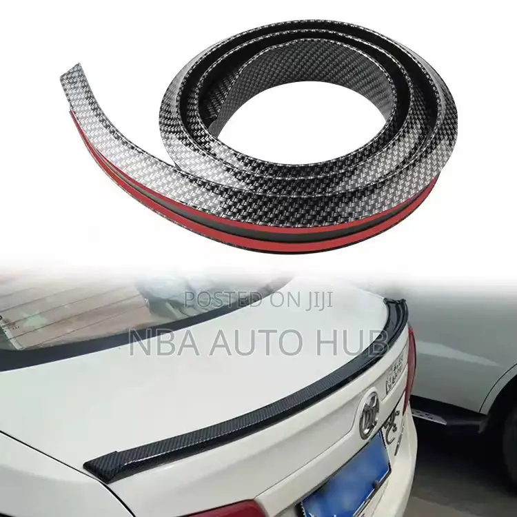 Universal Carbon Fiber Boot Spoiler With Brake Light and Indicator