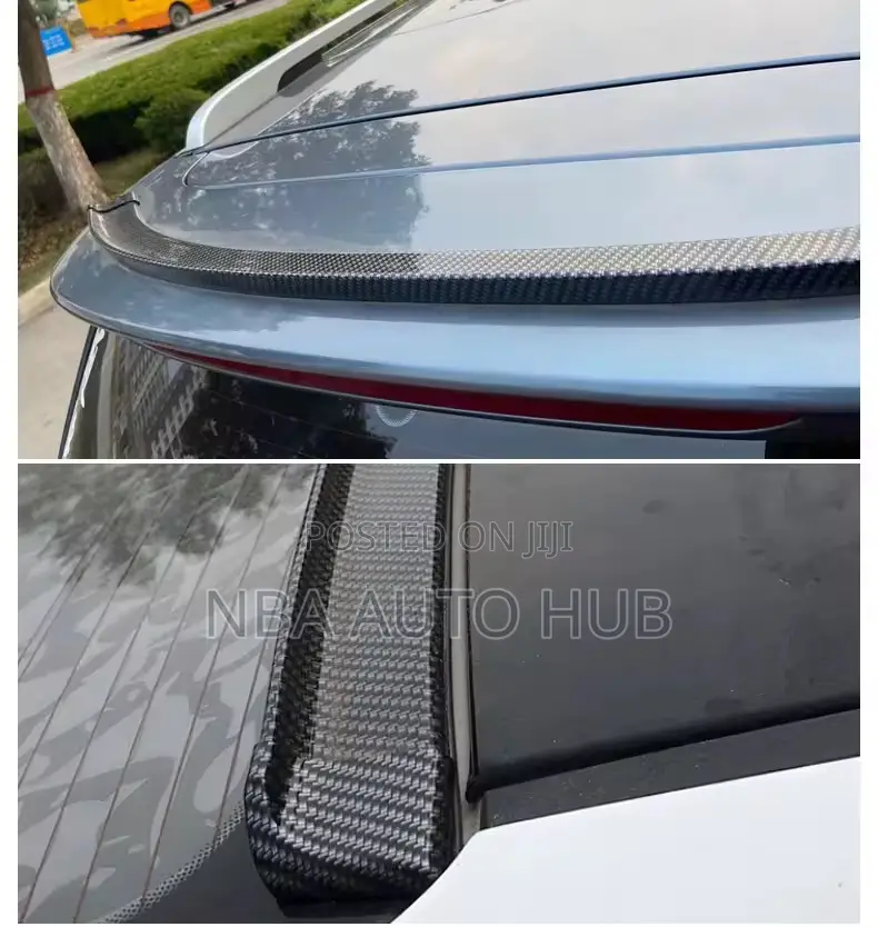 Universal Carbon Fiber Boot Spoiler With Brake Light and Indicator