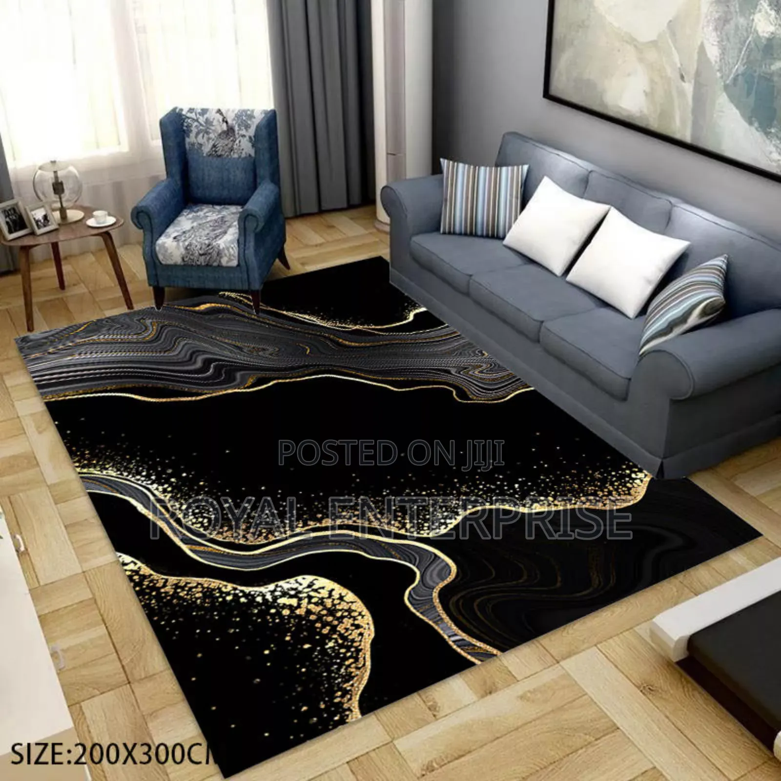 3d Crystal Velvet Carpet: Ultimate Softness ( 200/300cm )
