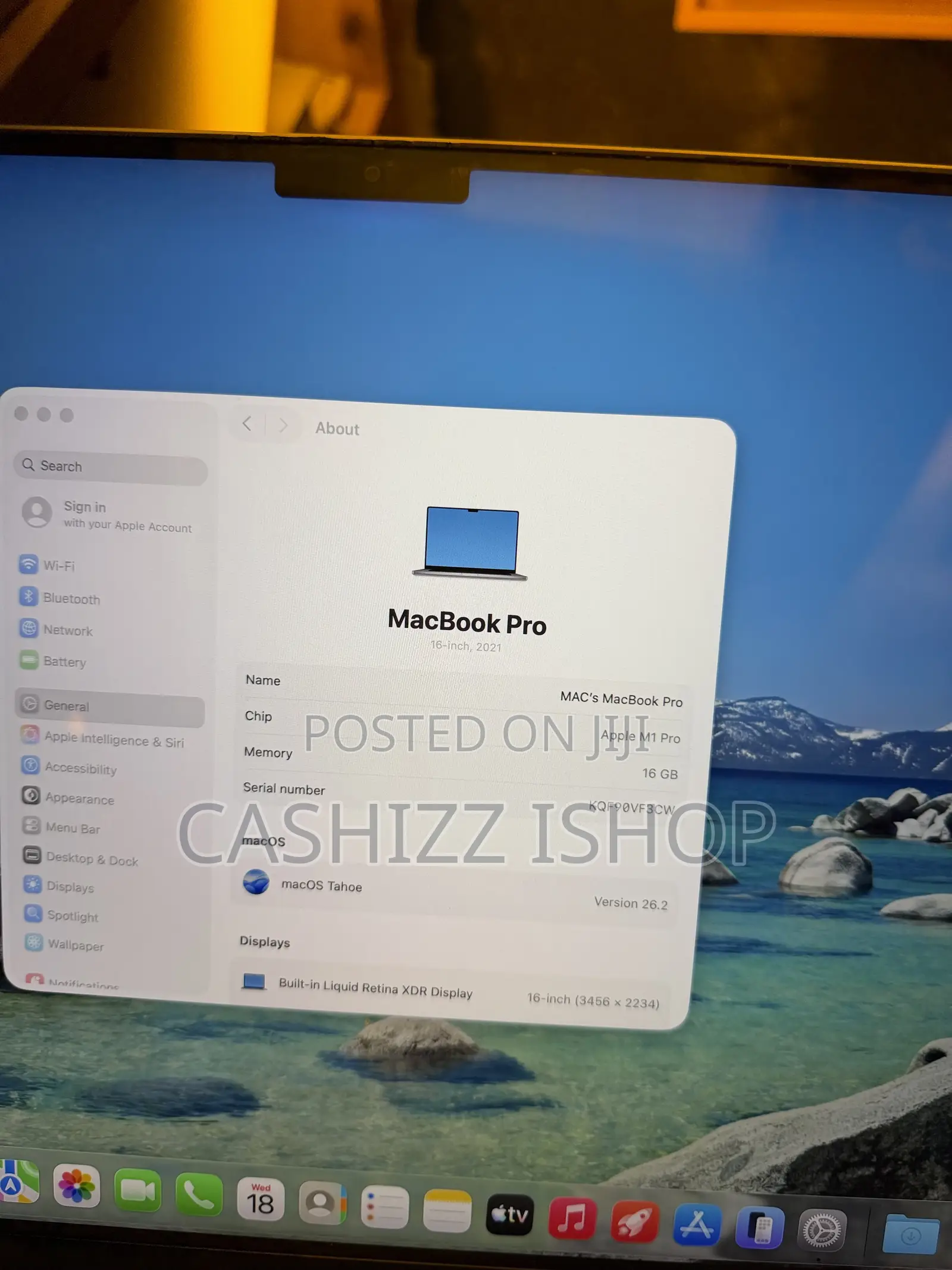 Laptop Apple MacBook Pro 2021 M1 16GB Apple M1 Pro SSD 512GB