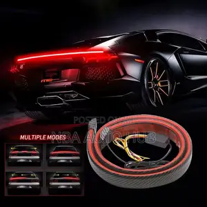 Universal Carbon Fiber Boot Spoiler With Brake Light and Indicator