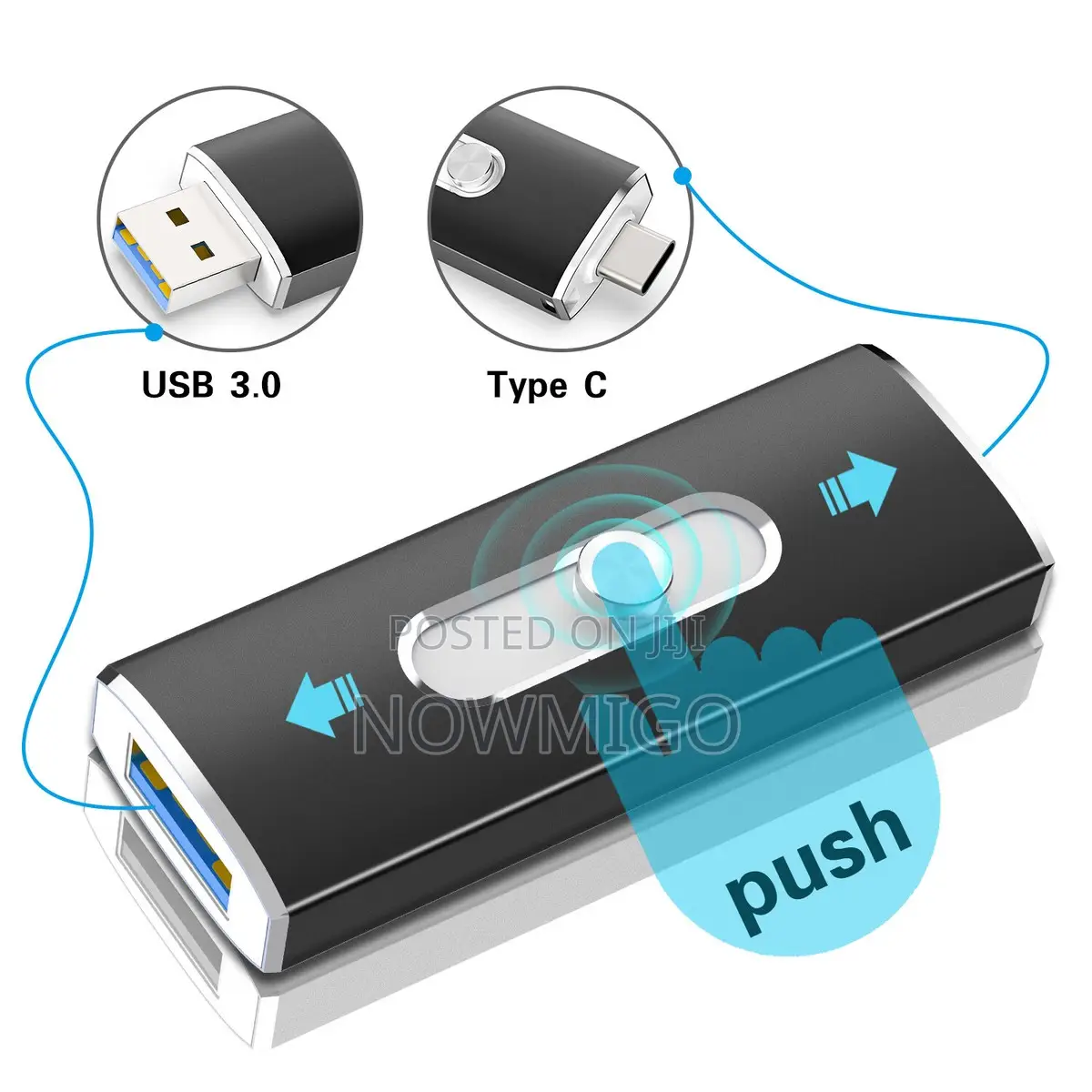 Lightning Flash Memory Usb Drive for iPhone Lightning Flash Memory Stick, 4-in-1 Flash in ...