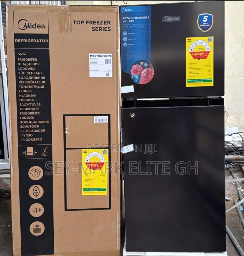 127l Midea Double Door Refrigerator
