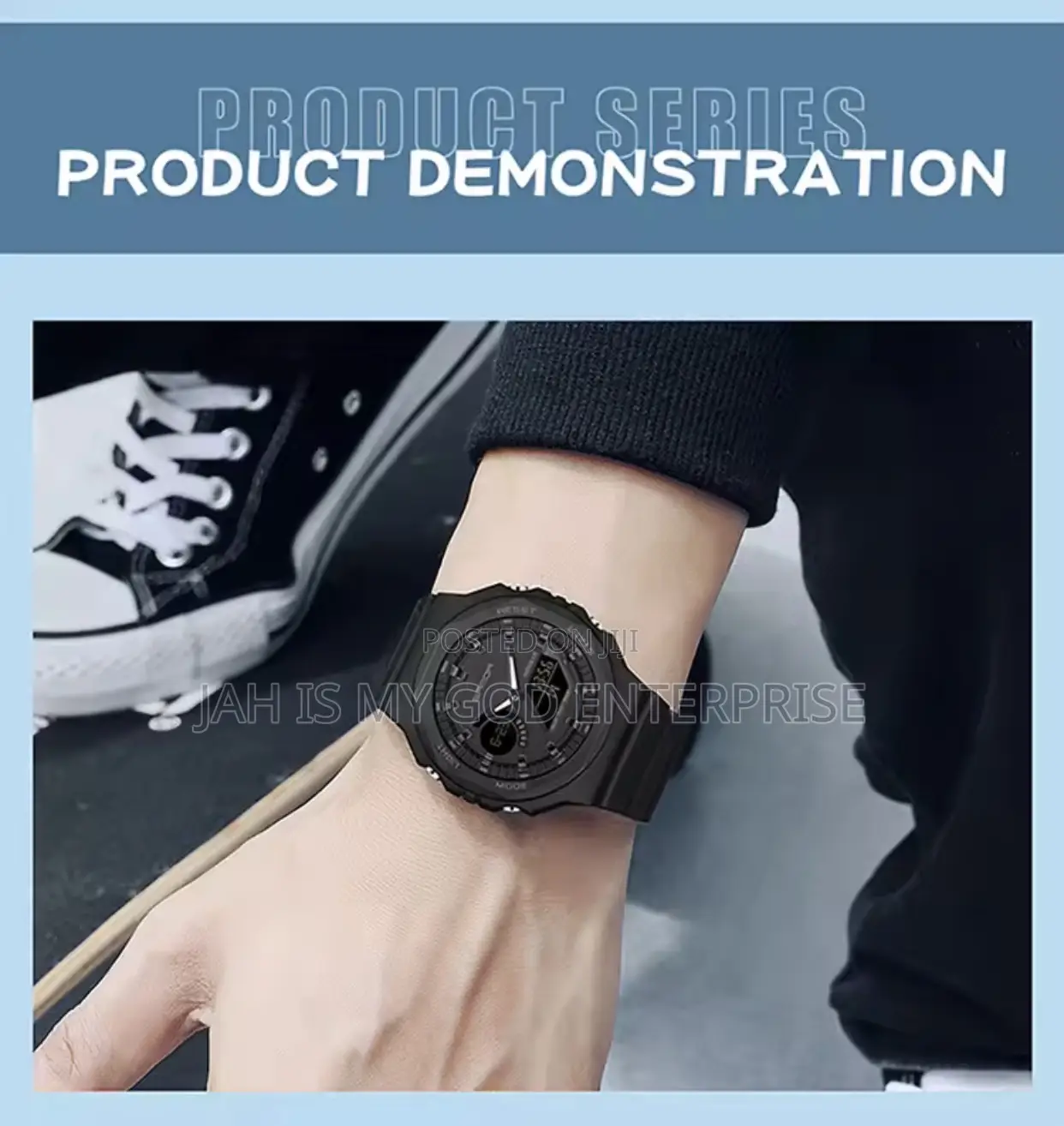 Sanda Men's Relogio Masculino Dual Led Display Waterproof Quartz Watch