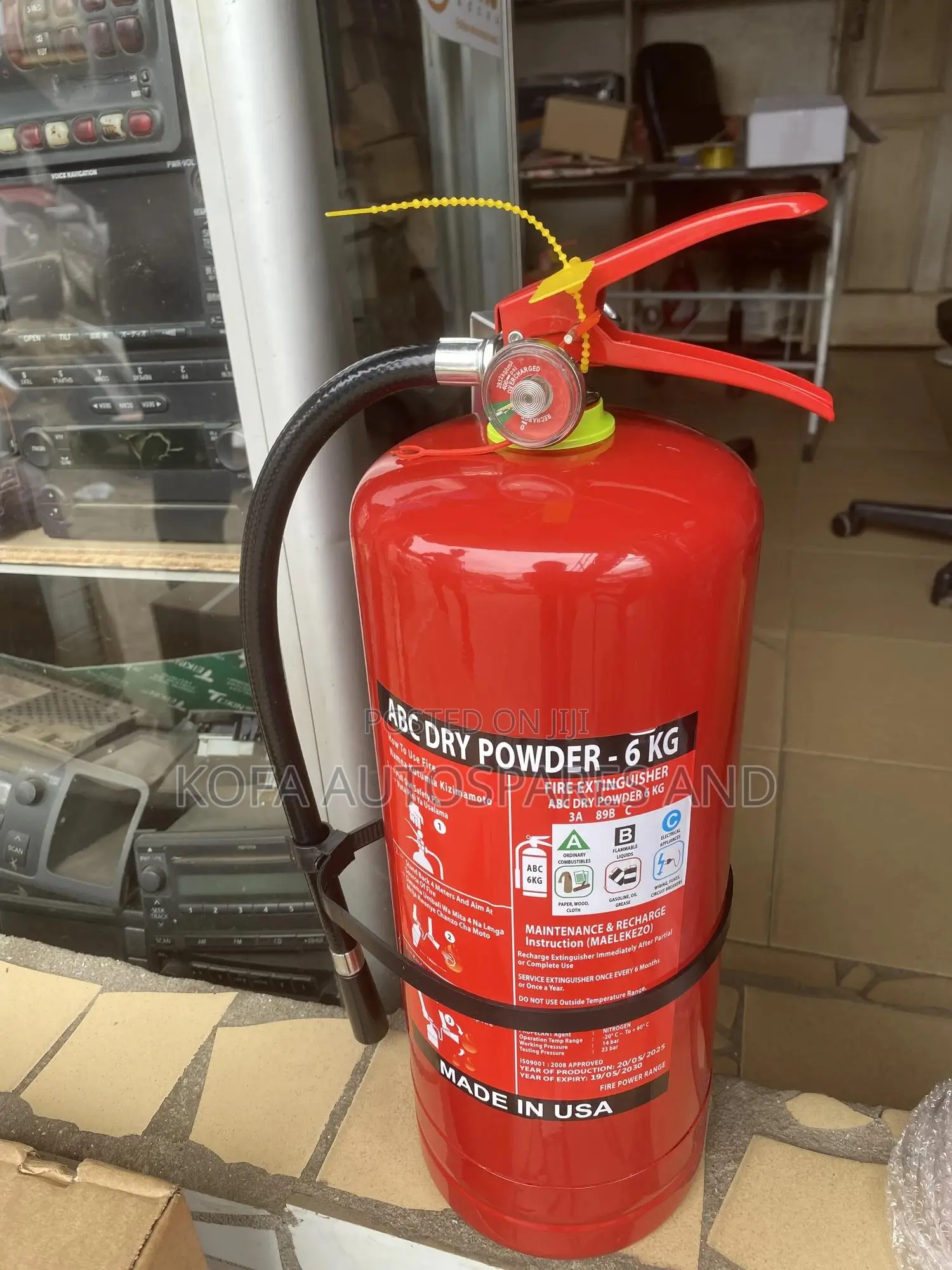 6kg Dry Chemical Powder Fire Extinguisher