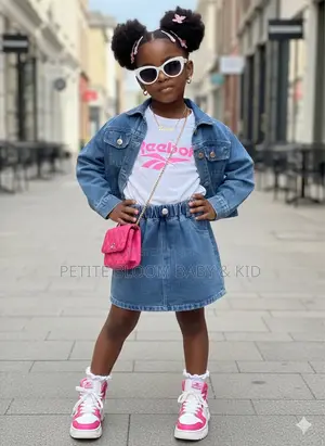 Jeans Skirt+ Jacket(Ages 1-10) - Children Dress | Retail and Wholesale