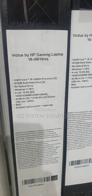 New Laptop HP Victus 16 16GB Intel Core i5 SSD 512GB