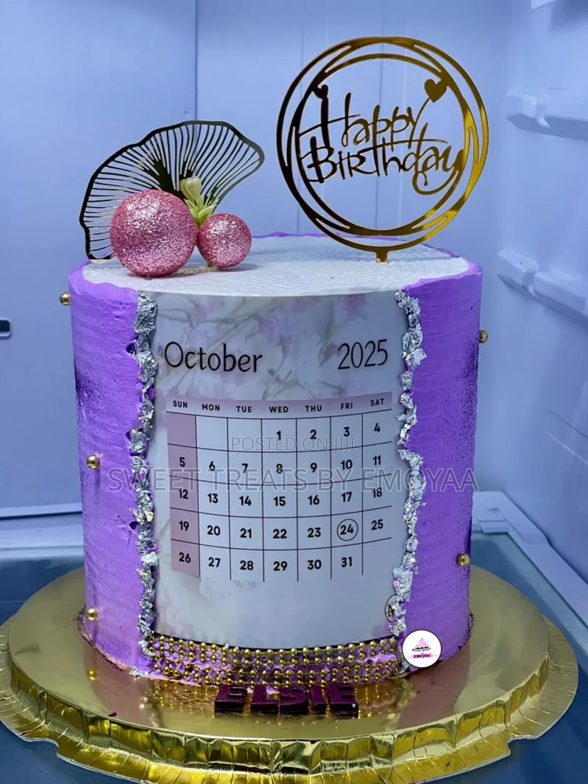 Calendar Birthday Cake