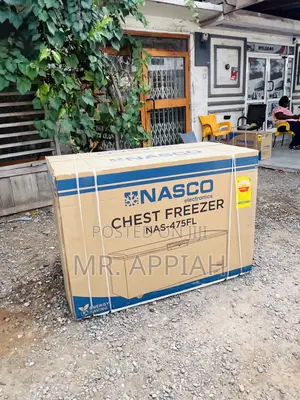 Energy Efficient Nasco Nas475fl Single Door Chest Freezer(400l)Gray 