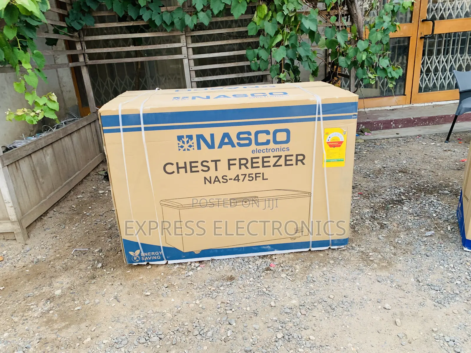 Authentic New Sleek Grey Chest Freezer Single Door Nas-475fl