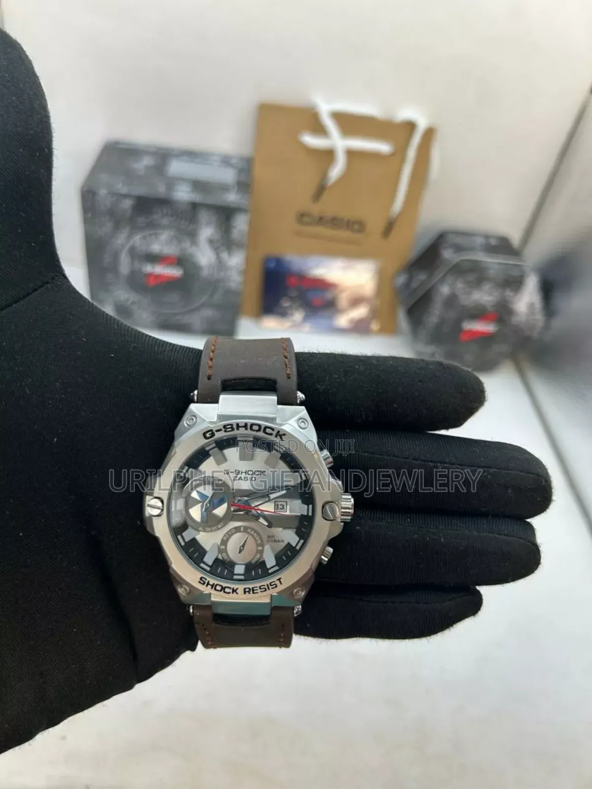 G Shock Leather Watch