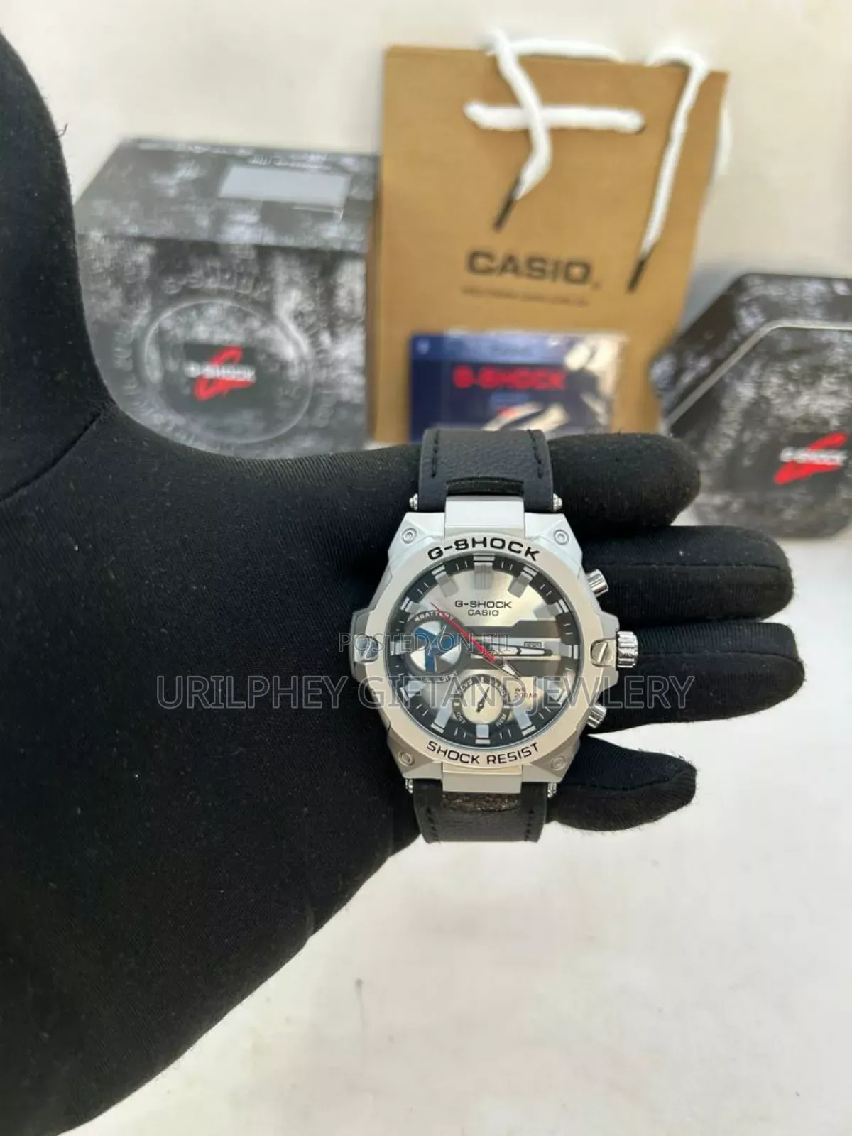 G Shock Leather Watch