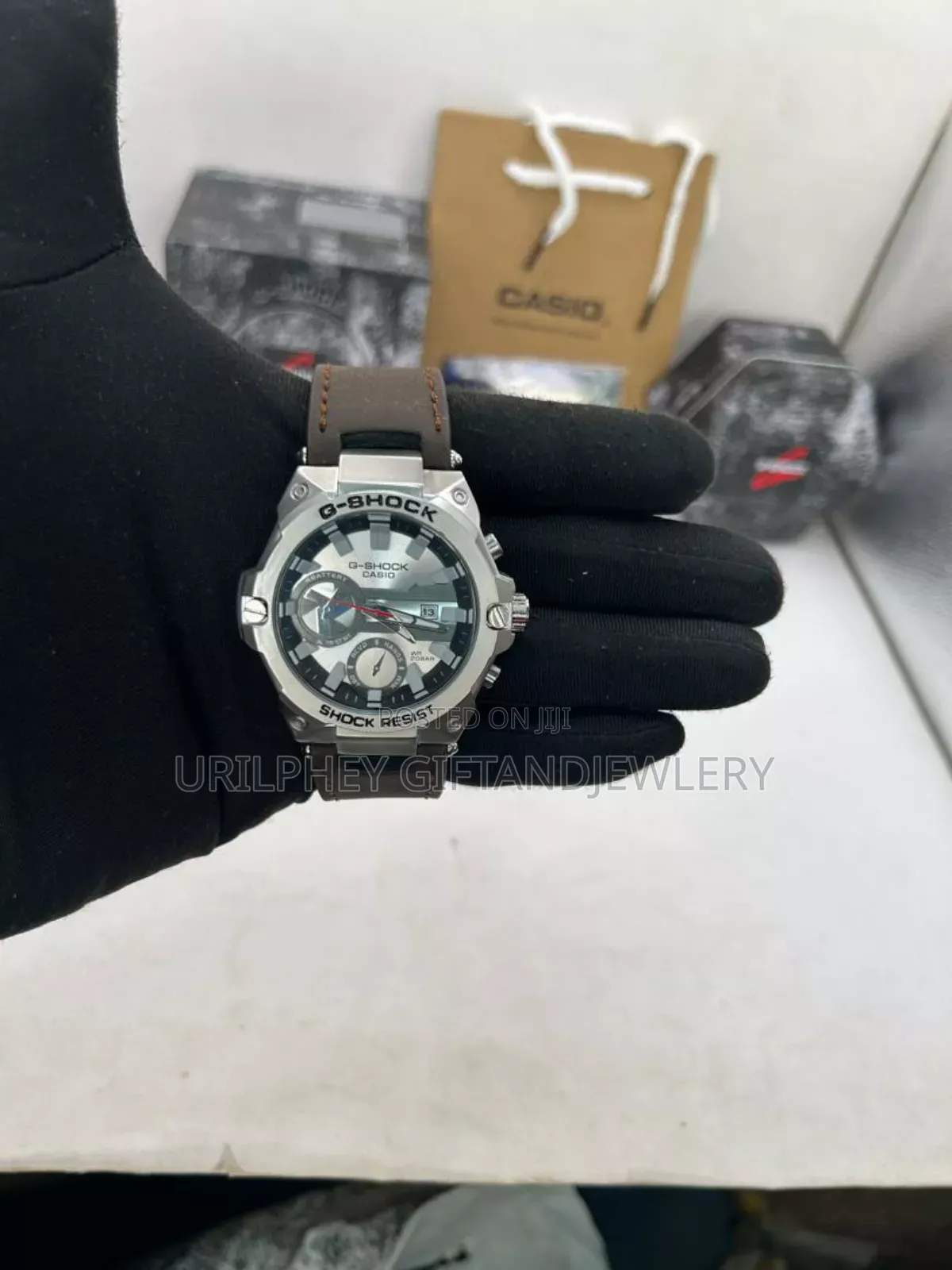 G Shock Leather Watch