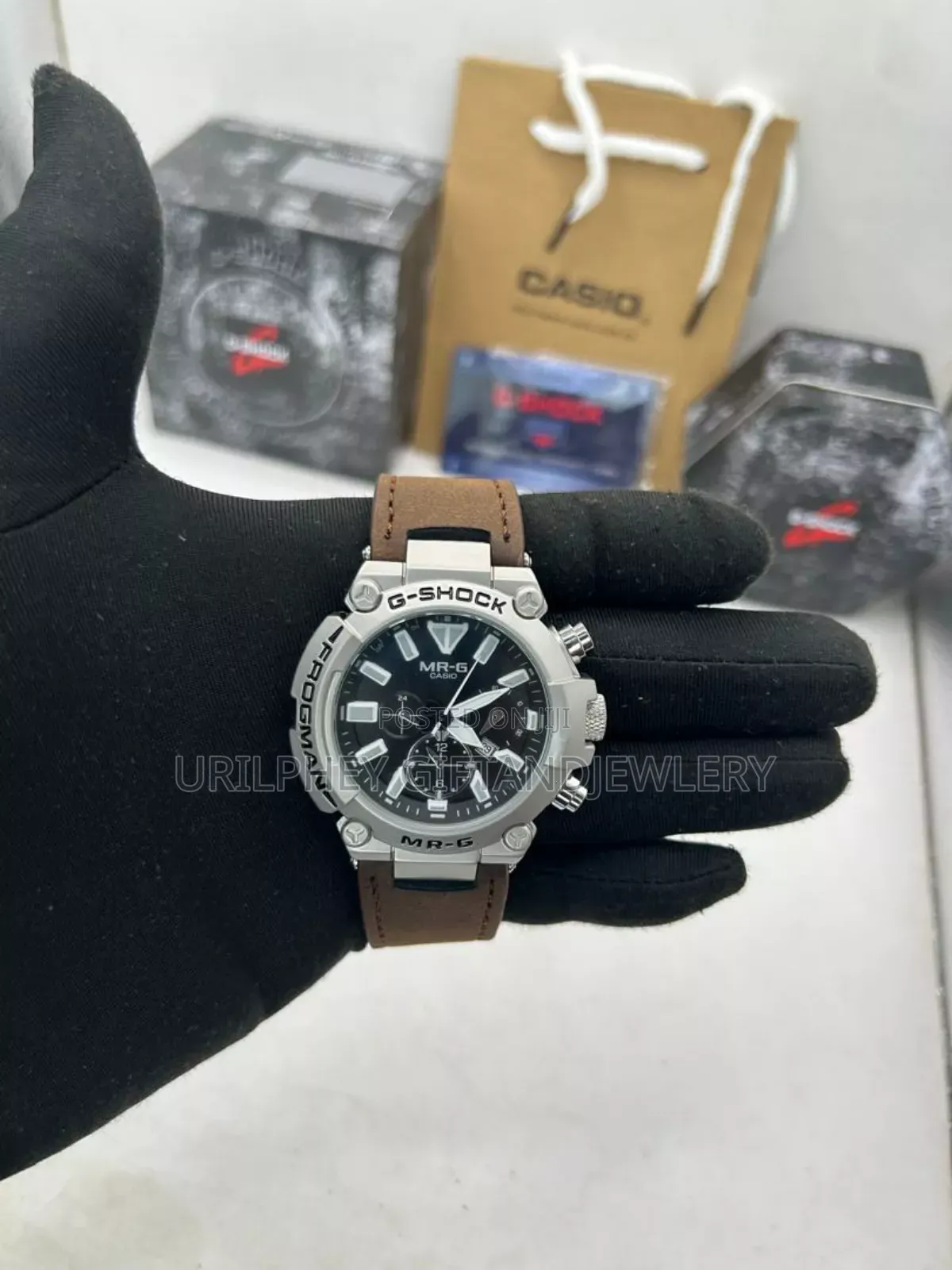 G Shock Leather Watch