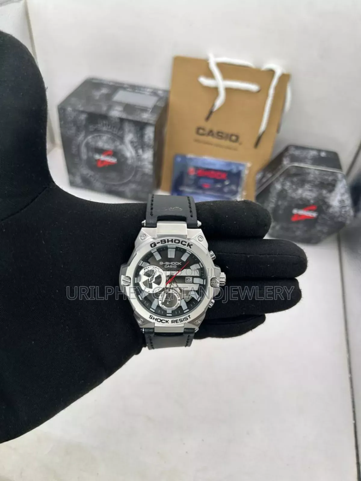 G Shock Leather Watch