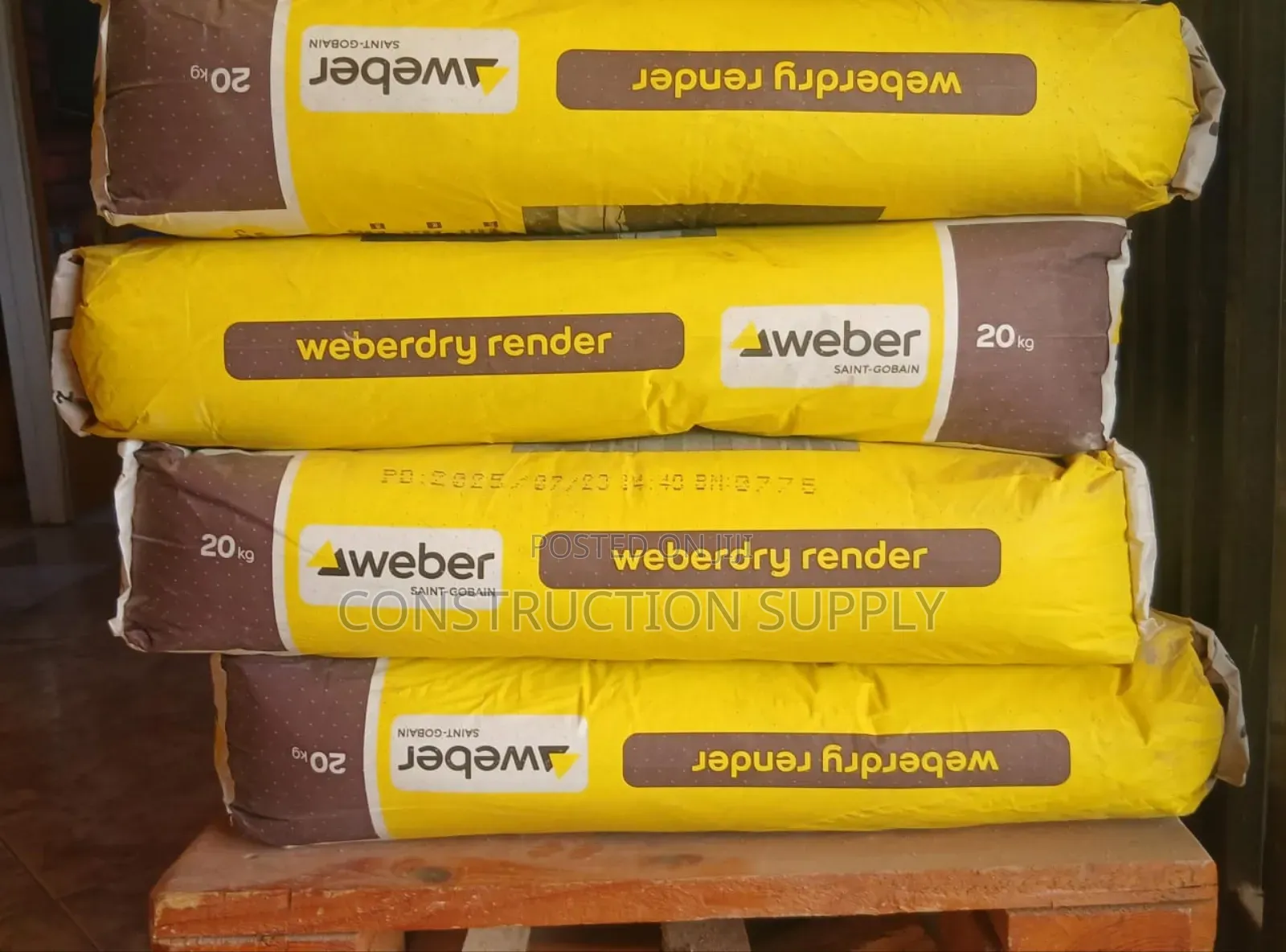 Weber Dry Render - Waterproof Plastering Mortar - 20kg