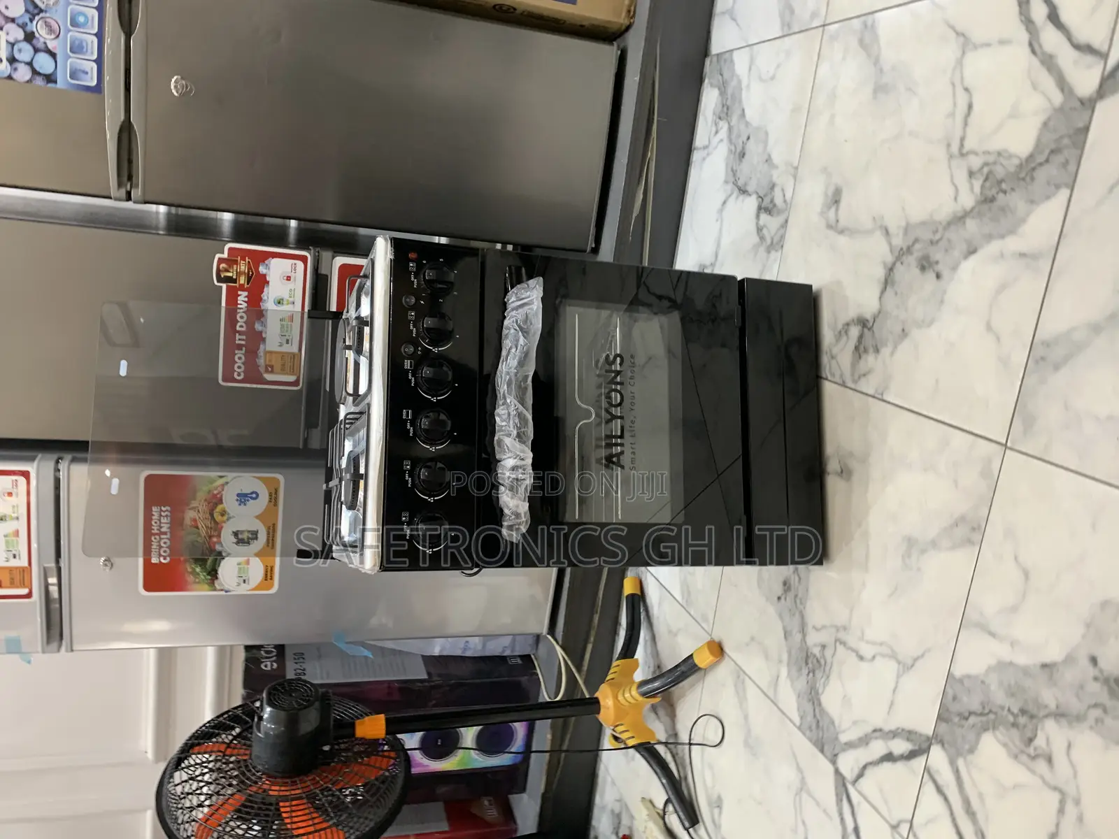 Order Newest Ailyons Black 3 Gas 1 Electric 50cmx50cm Cooker