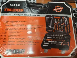 Kingqueen 58-Piece Professional Industrial Socket Set