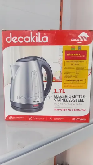 Decakila 1.7l Steel Kettle – Durable Stylish 1.7l Kettle