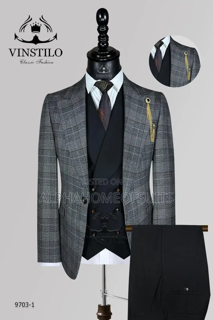 Executive Checked 3pcs Suits