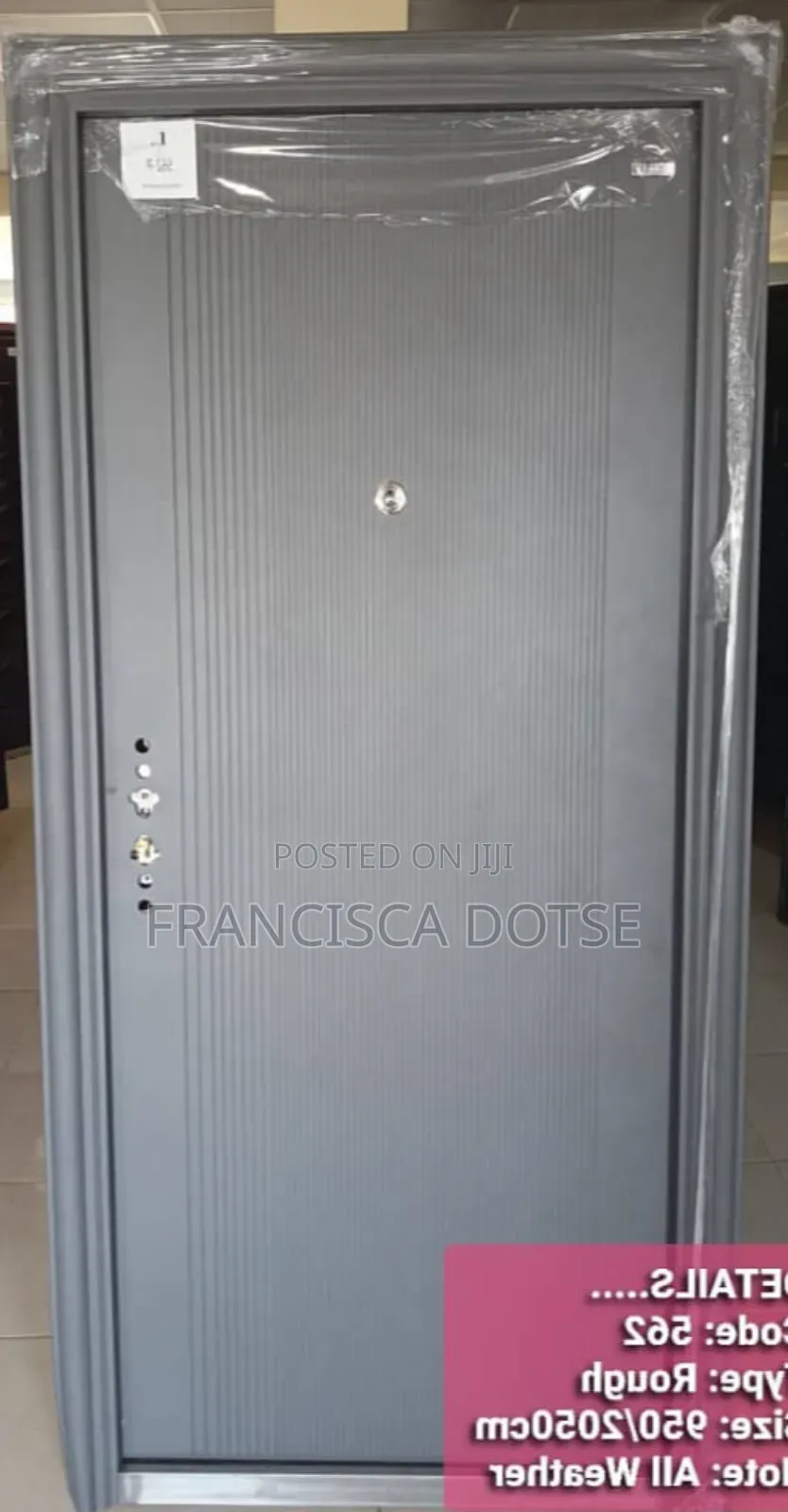 All Black Metal Door