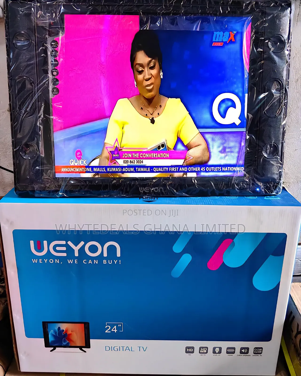 Weyon 24" Led Tv| 1080p Full Hd| In-built Decoder| Usb|Hdmi| Slim|2026