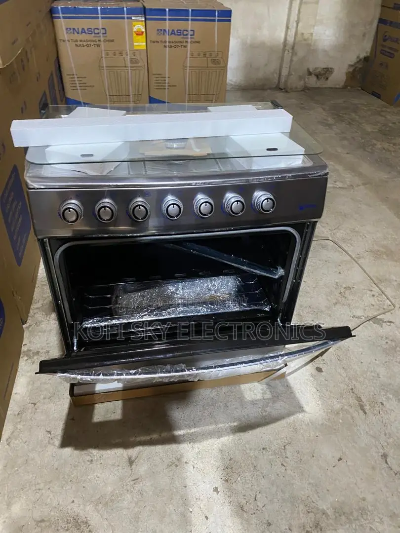 Powerful Pearl 5burner Gas Cooker Oven and Grill