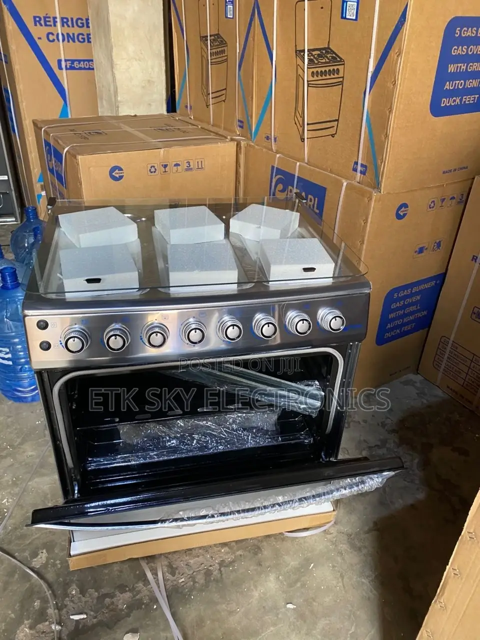 Pearl 80x60 6burner Gas Cooker With Oven Grill