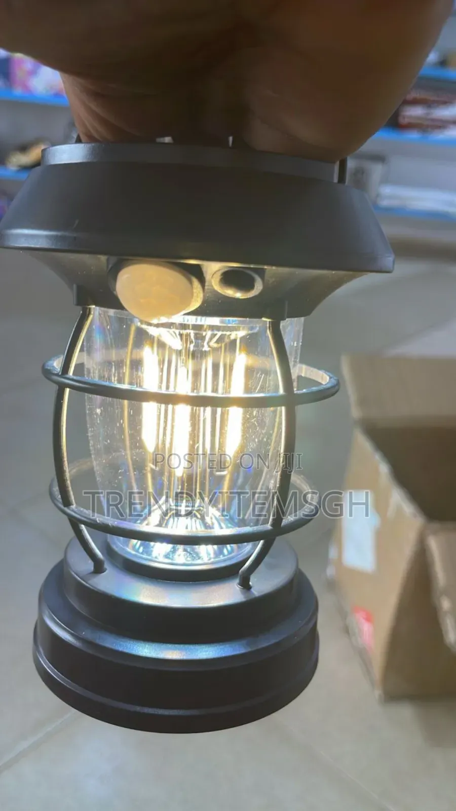 Portable Hanging Solar Sensor Lantern