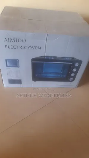 Aimido Electric Oven 35 Liters With 2 Hot Plate on It Top