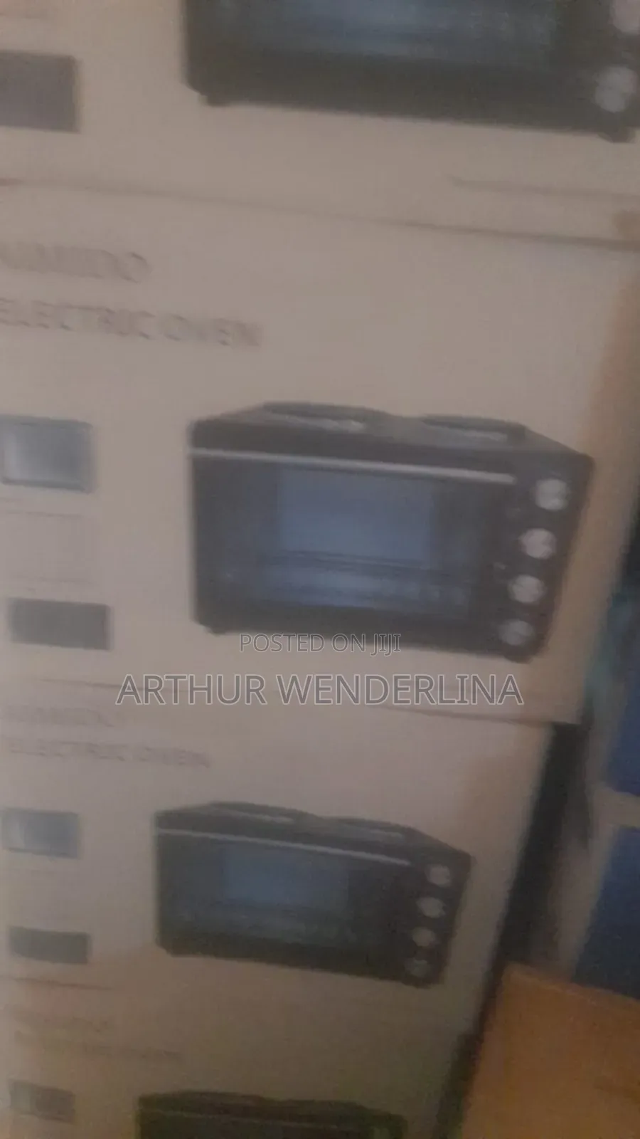 Aimido Electric Oven 35 Liters With 2 Hot Plate on It Top