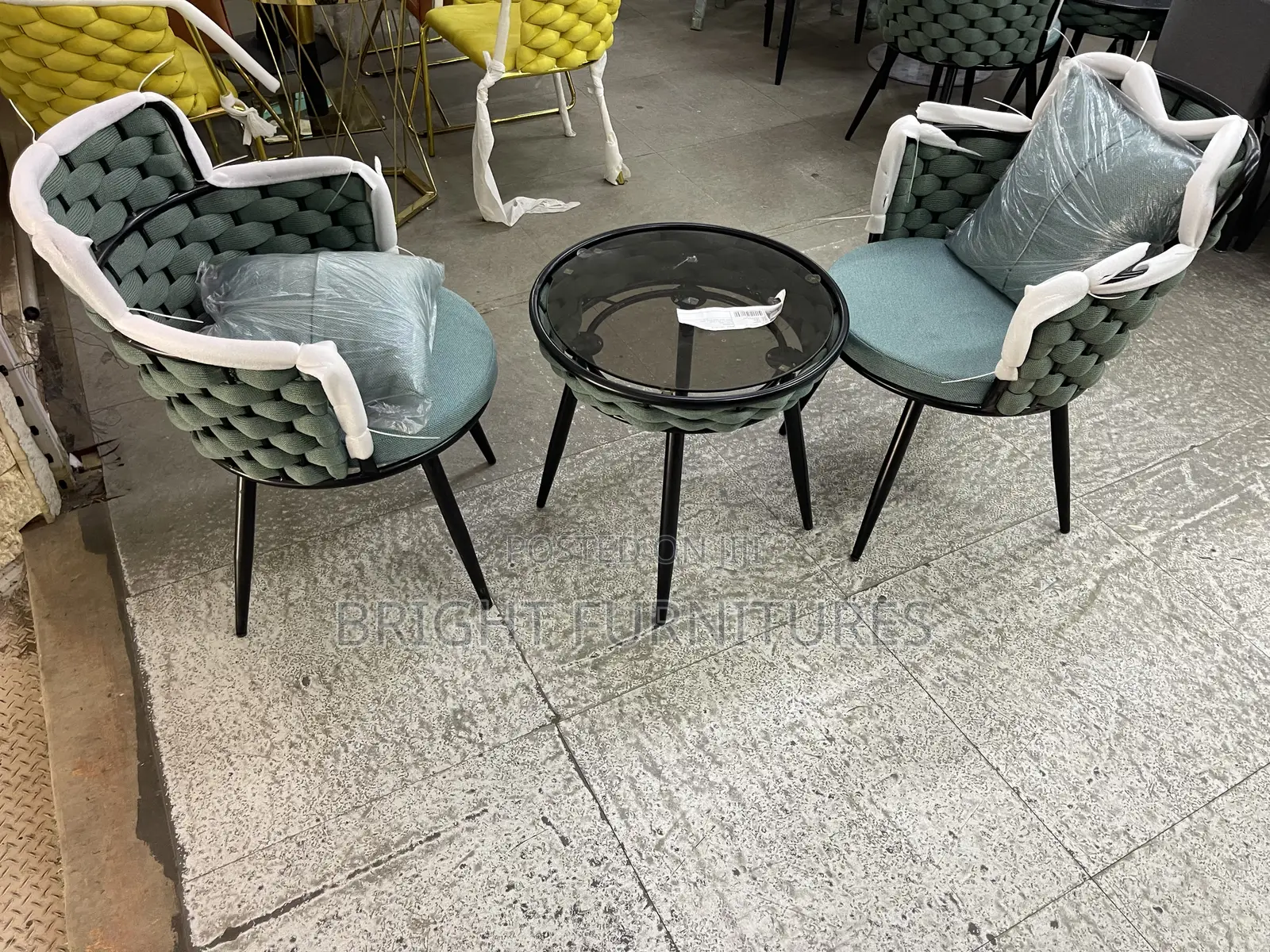 2 Seater Balcony Table With Two Chairs