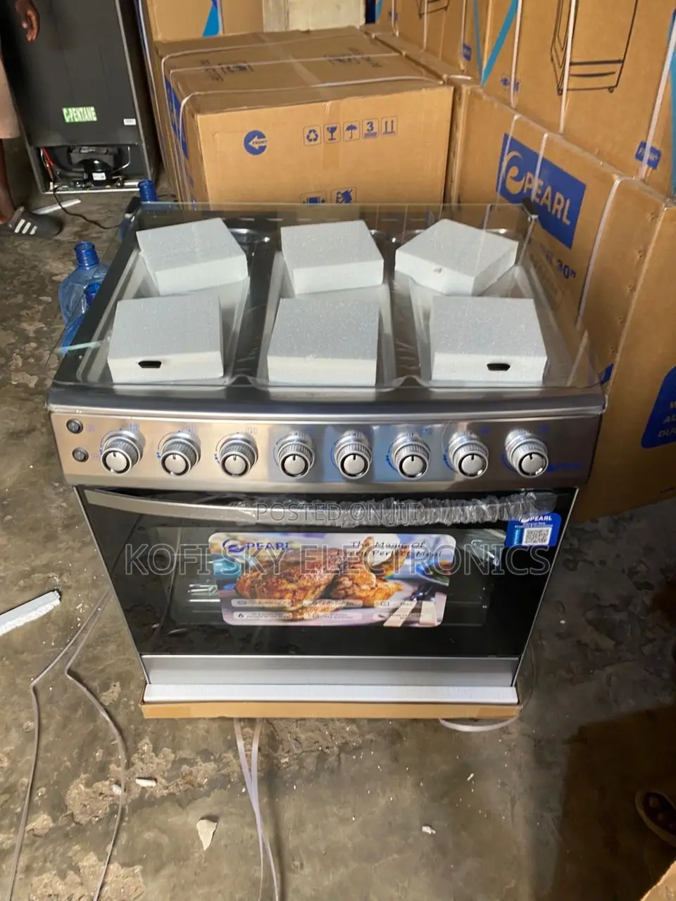 Massive Pearl 6burner Gas Cooker Oven and Grill