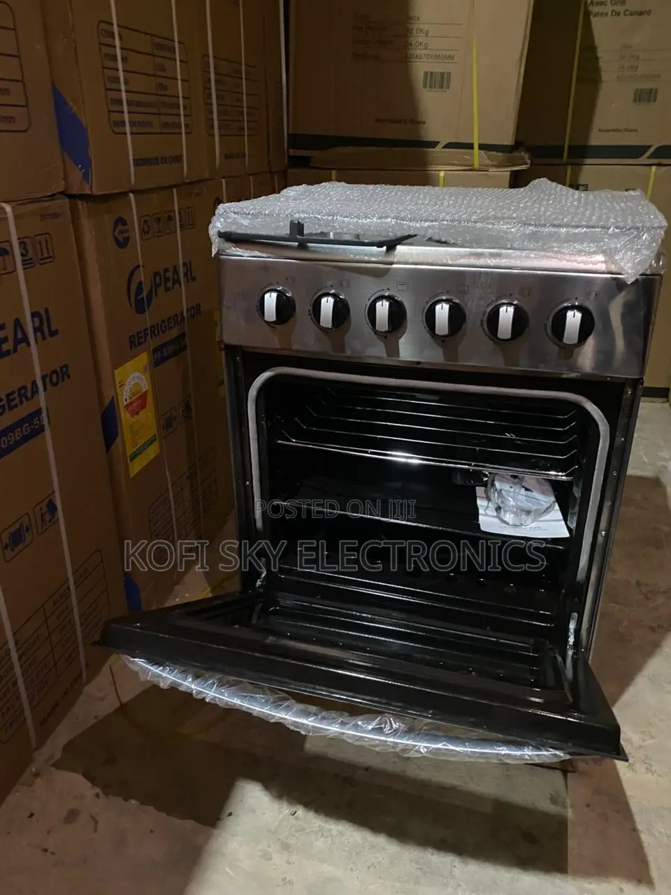 Powerful Pearl 4burner Gas Cooker Oven and Grill