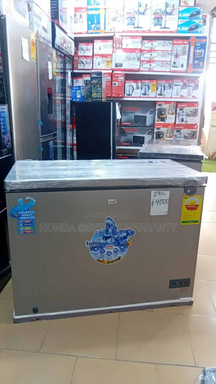 Icona Brand New Freezer – Ready for Immediate Use Icona 291l