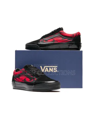 Old Skool Van Y2k Flame Red Ans Black