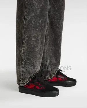 Old Skool Van Y2k Flame Red Ans Black